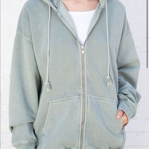 Oversized zip up hoodie